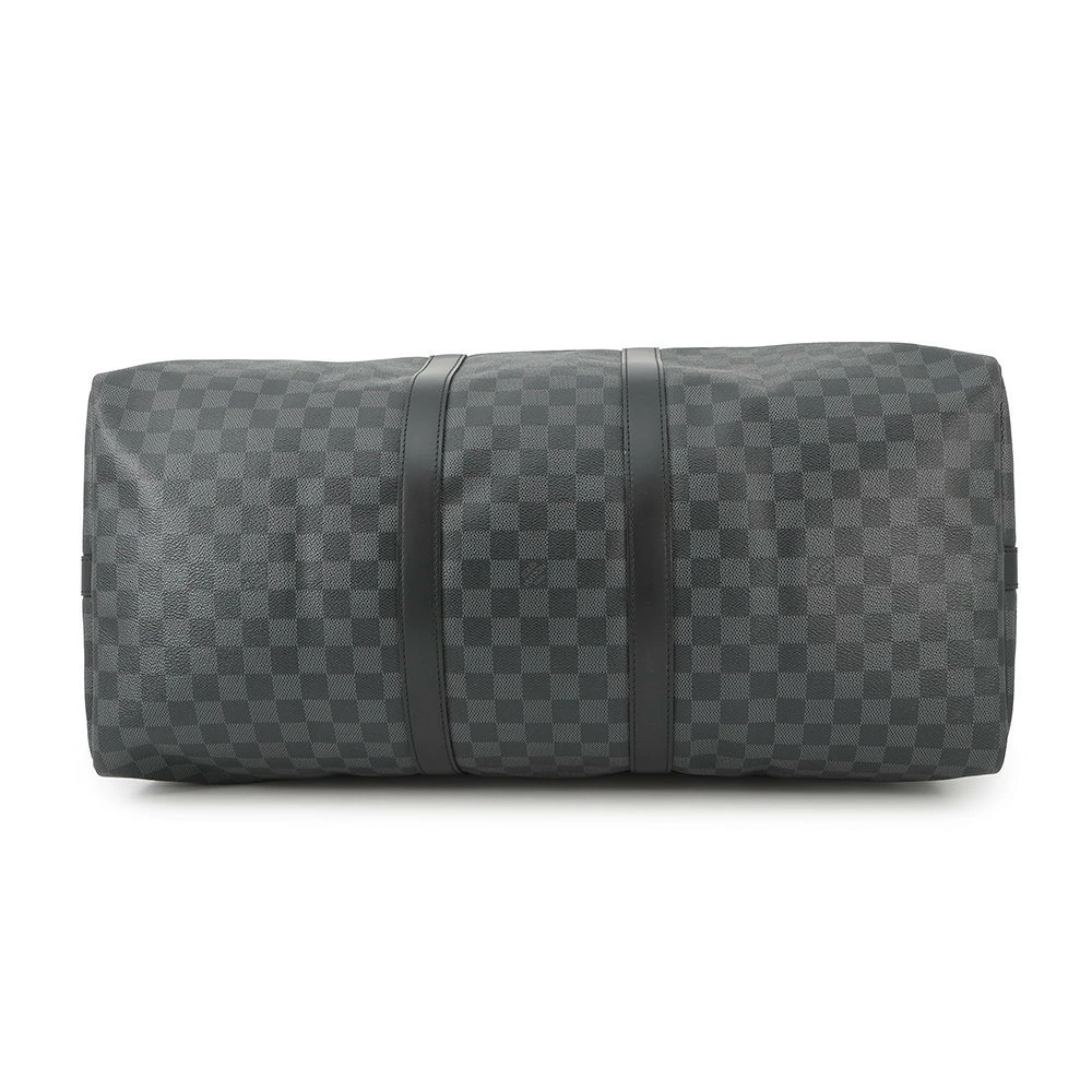 Louis Vuitton Bandouliere Boston Black Black Bag Keepall Damier Graphite Travel